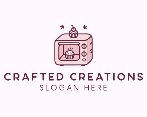 Baking Oven Cupcake  logo design