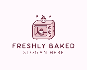 Baking Oven Cupcake  logo design