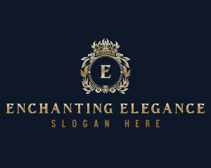 Ornamental Crown Elegant logo design