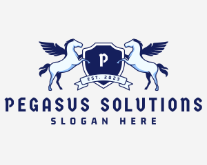 Pegasus Shield Boutique logo design