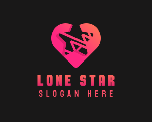 Star Heart Dating logo design