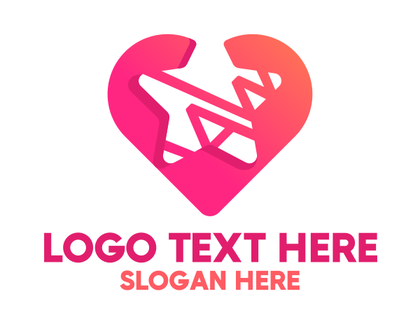 Pink Star logo example 4