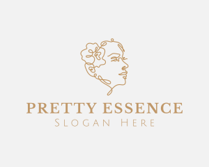 Pretty Flower Woman logo