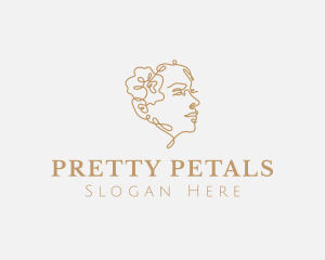 Pretty Flower Woman logo