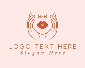 Woman Sexy Lips logo design