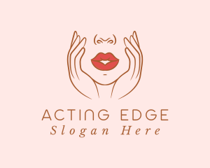 Woman Sexy Lips logo design