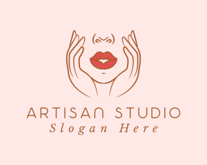 Woman Sexy Lips logo design