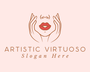 Woman Sexy Lips logo design