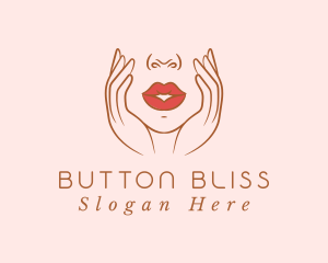 Woman Sexy Lips logo design