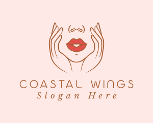 Woman Sexy Lips logo design