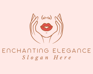 Woman Sexy Lips logo design