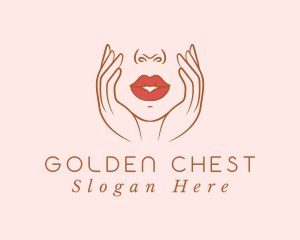 Woman Sexy Lips logo design