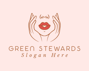 Woman Sexy Lips logo design