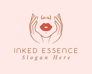 Woman Sexy Lips logo design