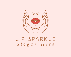 Woman Sexy Lips logo design