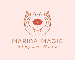 Woman Sexy Lips logo design