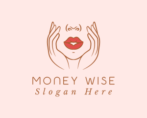 Woman Sexy Lips logo design