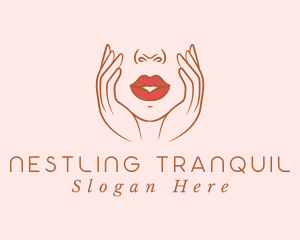 Woman Sexy Lips logo design