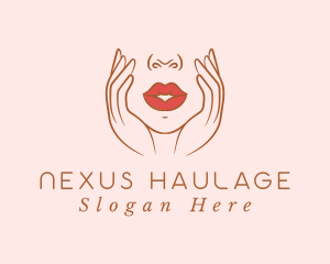 Woman Sexy Lips logo design