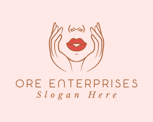 Woman Sexy Lips logo design