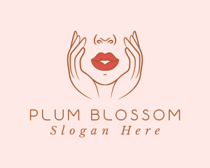 Woman Sexy Lips logo design