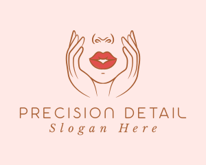 Woman Sexy Lips logo design