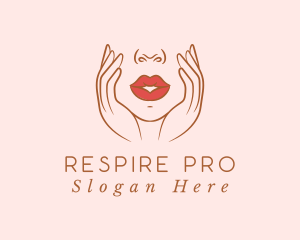 Woman Sexy Lips logo design