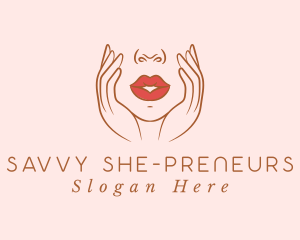 Woman Sexy Lips logo design