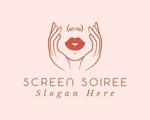 Woman Sexy Lips logo design