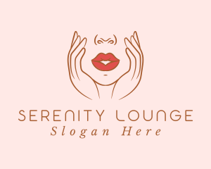 Woman Sexy Lips logo design