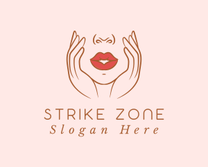 Woman Sexy Lips logo design