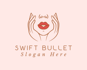 Woman Sexy Lips logo design