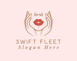 Woman Sexy Lips logo design