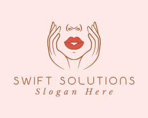 Woman Sexy Lips logo design