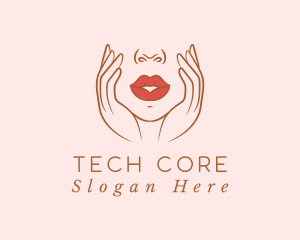 Woman Sexy Lips logo design