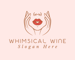 Woman Sexy Lips logo design