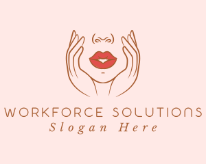 Woman Sexy Lips logo design