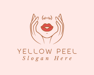 Woman Sexy Lips logo design