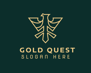 Gold Eagle Wings logo design