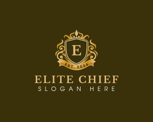 Crown Crest Elegant logo design