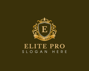 Crown Crest Elegant logo design