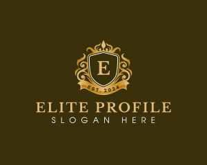 Crown Crest Elegant logo design