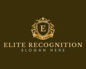 Crown Crest Elegant logo design