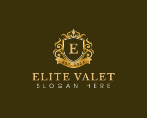 Crown Crest Elegant logo design