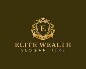 Crown Crest Elegant logo design