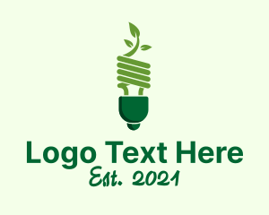 Eco Leaf Bulb logo