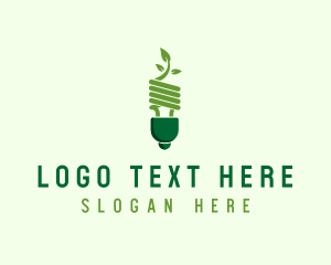 Eco Leaf Bulb logo