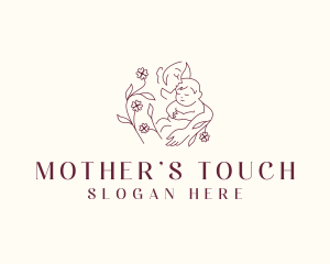 Maternity Mother Baby logo design