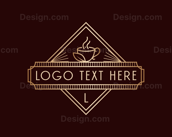 Premium Coffee Cafe Logo