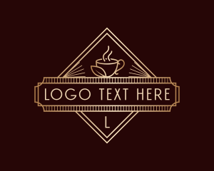 Premium Coffee Cafe Logo